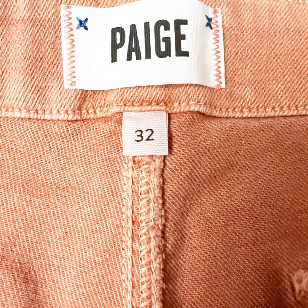 Paige Nellie High Rise Culotte Vintage Orange Poppy Size 32 - Picture 8 of 9